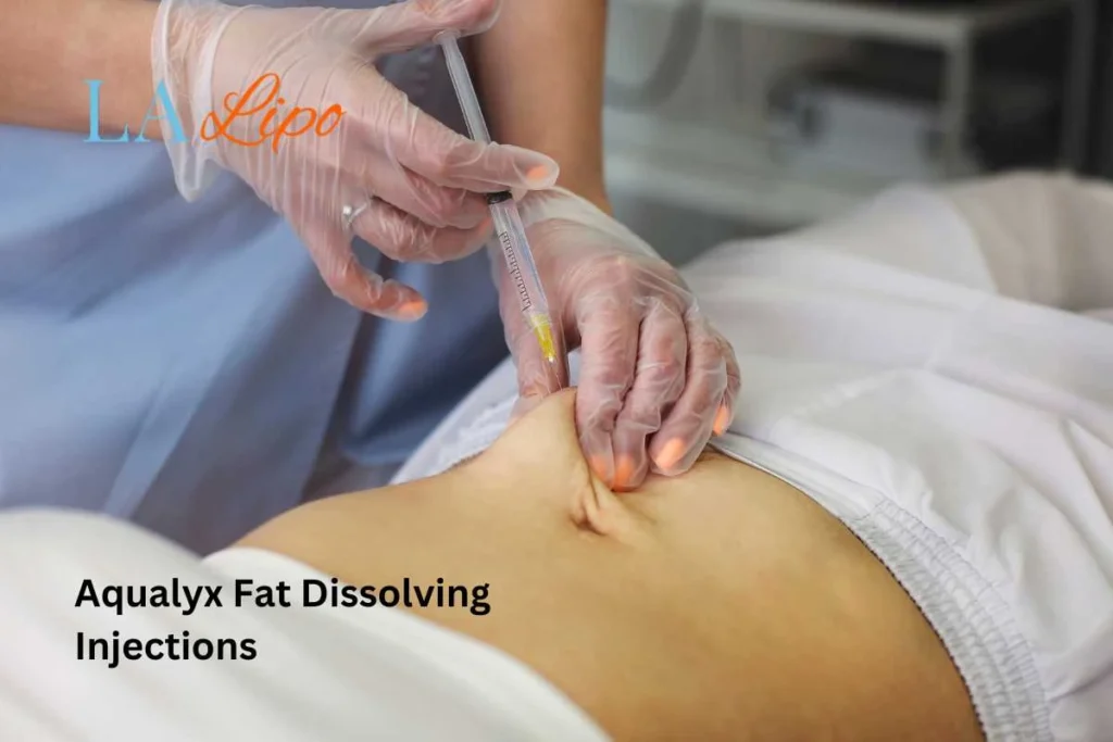 woman having fat dissolving injections Stourbridge in the stomach