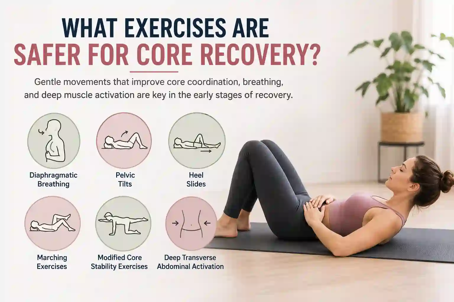 Which exercises may help diastasis recti Stourbridge?